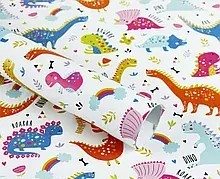 Бумага для упаковки подарков -Динозавры-10 листов Разноцветный Unison (PCZ10070-10-437)