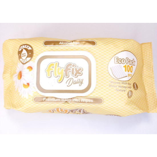 Салфетки влажные Fly Fix с клапаном 100 шт (3 вида) Unison (WW-3)