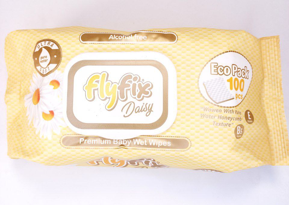 Салфетки влажные Fly Fix с клапаном 100 шт (3 вида) Unison (WW-3)