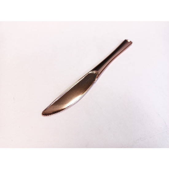 Ножи ластиковые,розовое золото, 17,5см, 24 шт/уп Розовый Unison (7500-42)