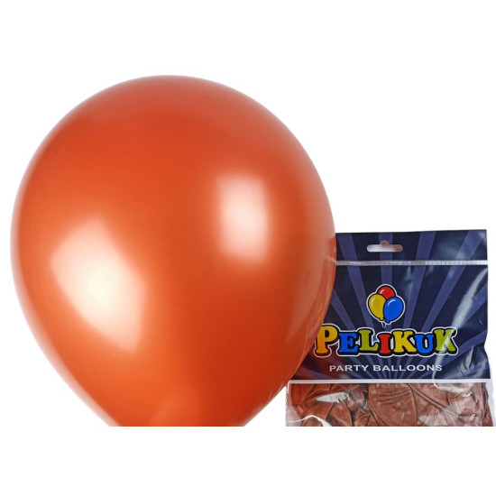 Кульки круглі Pelikuk 13' (33 см) перламутр мідно коричневий, 50шт/уп Коричневий Pelikuk (1350C-213)
