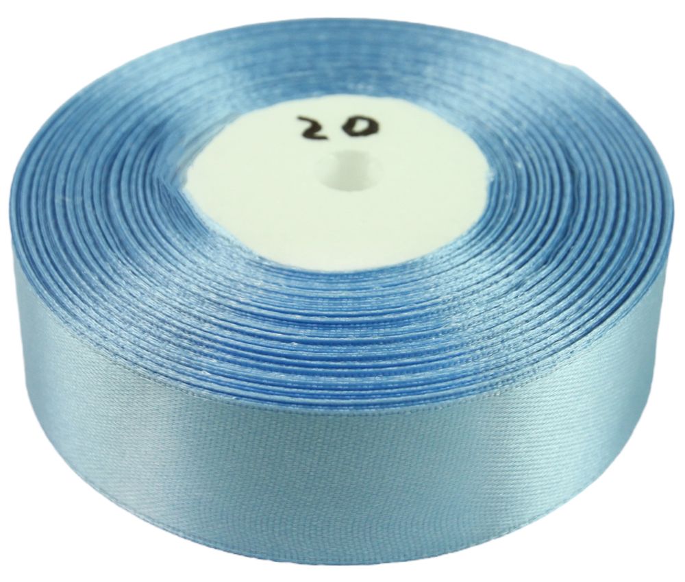 Атласная лента 2,5см x 33м Голубой Marill (LA2533-20)