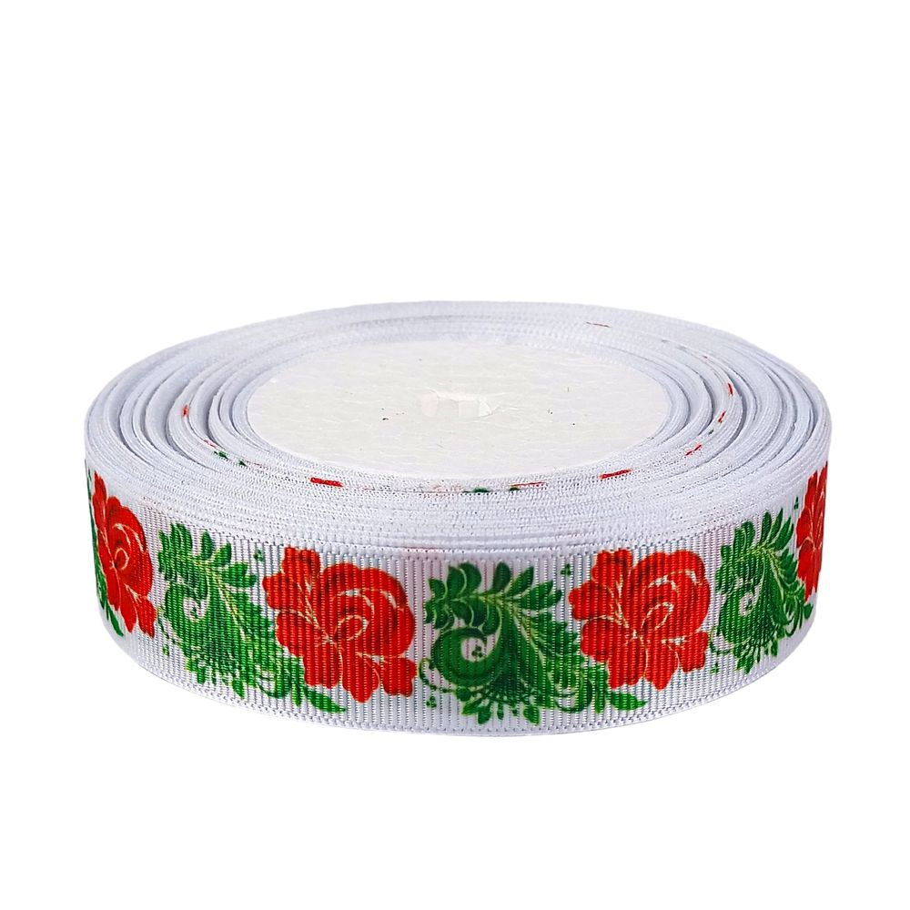 Стрічка репсова 25мм х 21м Різнокольоровий Unison (LR2521-18)