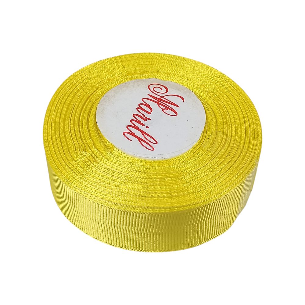 Репсова стрічка 2,5см* 23 м лимон Жовтий Marill (D00225-15)