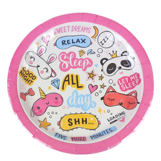 Тарілки одноразові картонні 10 штук в пачці, 23см, 250гр (10386)