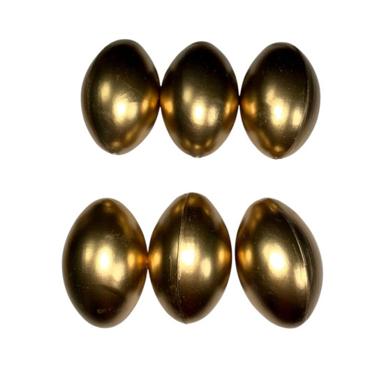 Набір великодніх яєць  6 х 4,5см Золото -6шт Золотий Unison (L00155)