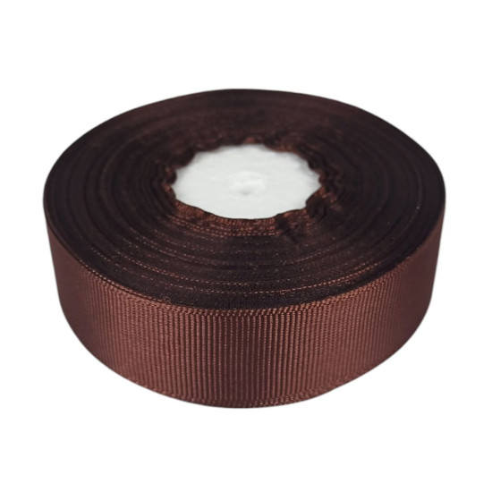 Репсова стрічка 2,5см* 23 м  коричневий Коричневий Marill (D00225-32)