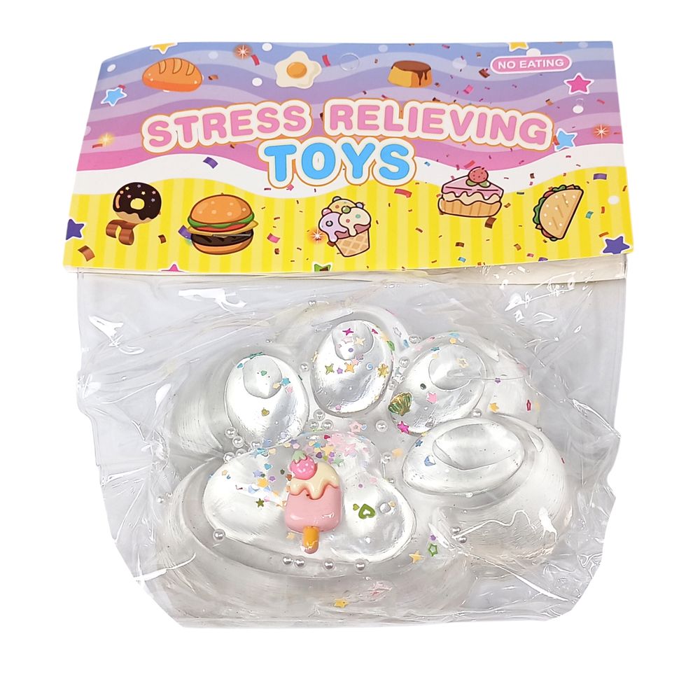 Таба сквиш антистресс  12см Лапка прозора (712212)