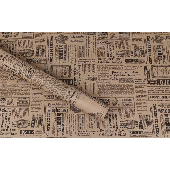 Еко -  крафт, папір подарунковий,  0,6 х 6м,  80г (ECP004.1)