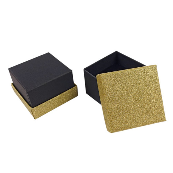 Подарочная коробка ювелирная 5 х 5 x 3,5см золото Золотой Unison (J00633 gold)