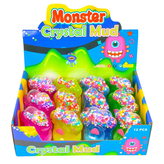 Слайм лапка котика с пенопластом 9,5см (13989)