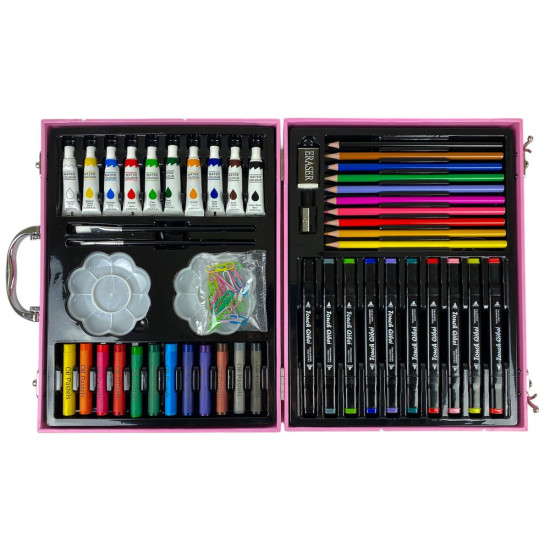 Набір для творчості 68 предметів,  Рожевий Єдиноріг (13548)