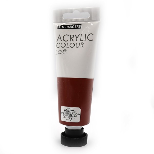 Краска акриловая "Burnt Sienna"в пластиковой тубе 75мл Коричневый Art Ranger (143FEA)
