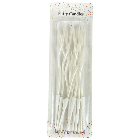 Набор свечей для торта "Коктейльный 16см", жемчужина  12шт (Y-12  pearl)