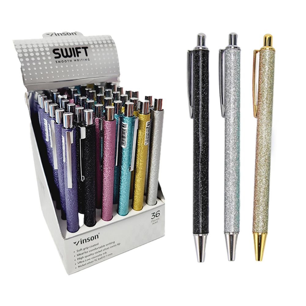 Ручка кулькова автомат. синя 0,7мм синя, Vinson Різнокольоровий Vinson (7118)