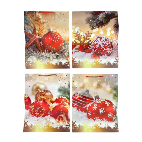 Пакет подарунковий новорічний 55 х 43 х 15 см Unison (800XL)