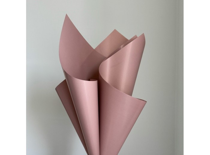 Пленка матовая "Моно" 60 мкр, 57 х 57см  20 листов Розовый (j00325 -035)