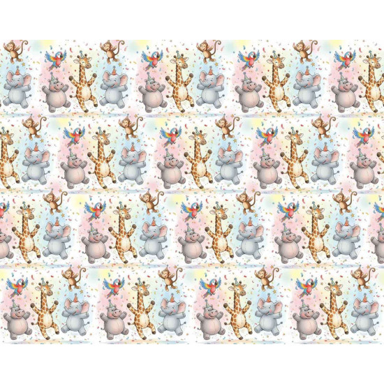 Бумага упаковочная мелованная 80г 10 листов  100 х 70см Unison (PVM10-345)