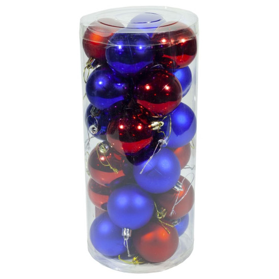 Набор шаров  "Simple" D 6см (24шт) (1171)