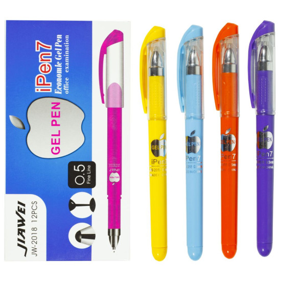 Ручка гелевая 0,5мм Синий Unison (JW-2018)