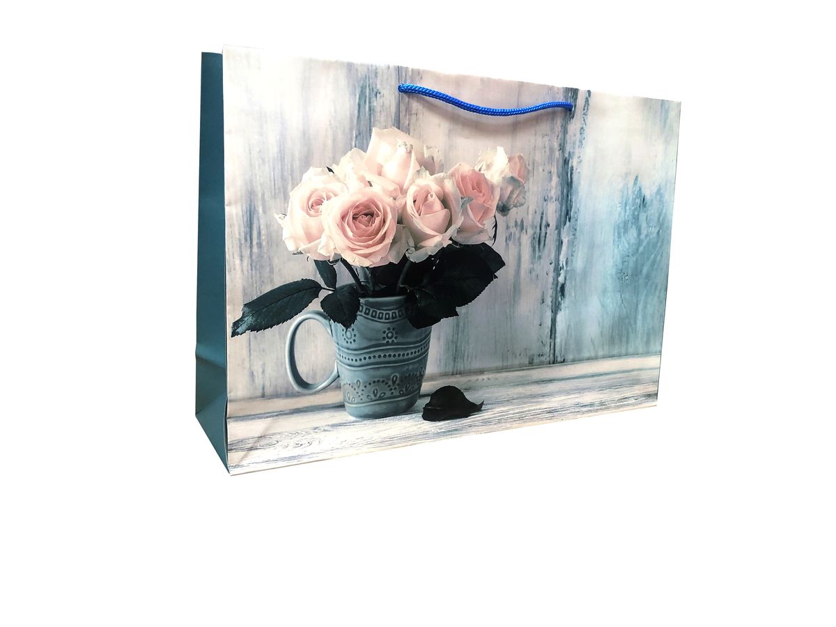 Пакет подарочный ламинированный 25х36х10 см, 170г/м2 Разноцветный Unison (W4)