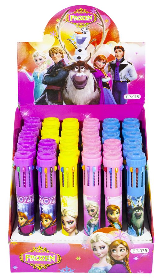 Ручка кулькова дитяча 10 кольорів "FZ" L, 12 / етик, mix (1524-10)