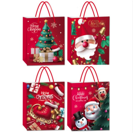 Пакет подарунковий 9093A , новорічний, 210g , 39x30x12cm (9093A)