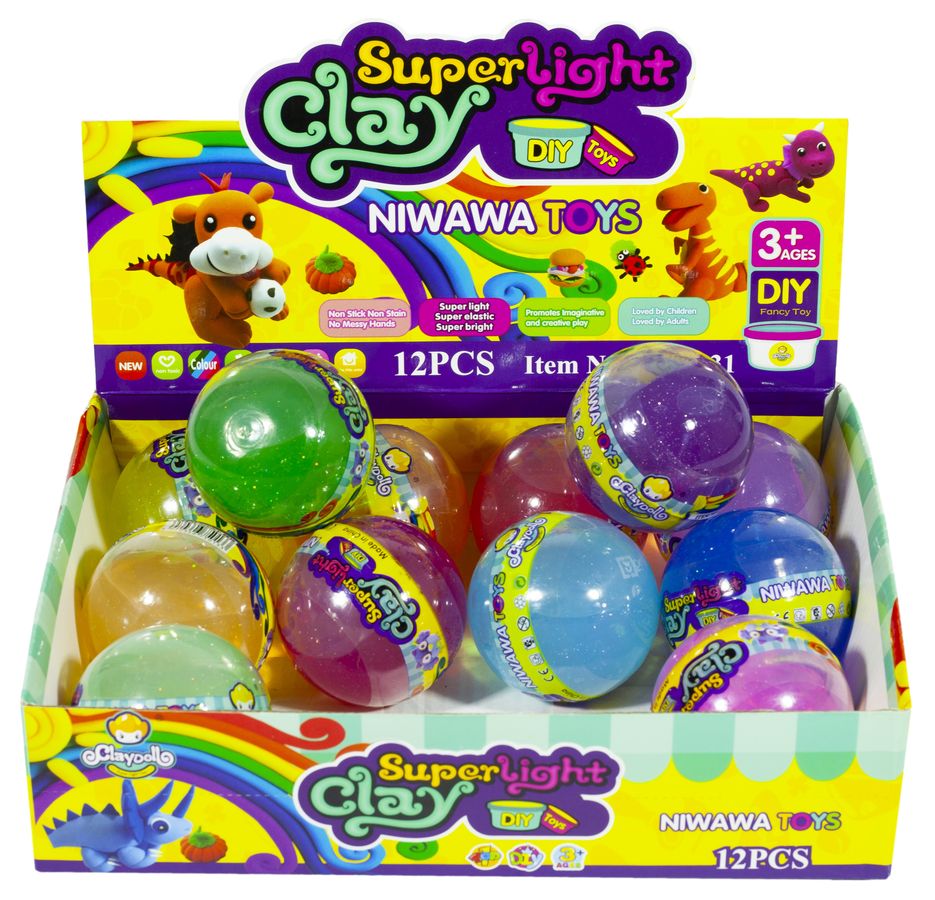 Слайм с блестками 80гр Разноцветный Unison (NT-8831S)