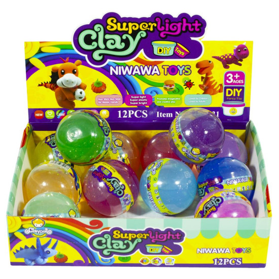 Слайм с блестками 80гр Разноцветный Unison (NT-8831S)