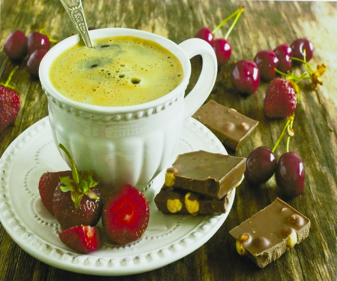 Картина по номерам "Чашка кофе" 40*50см,крас.-акрил,кисть-3шт. (9466)