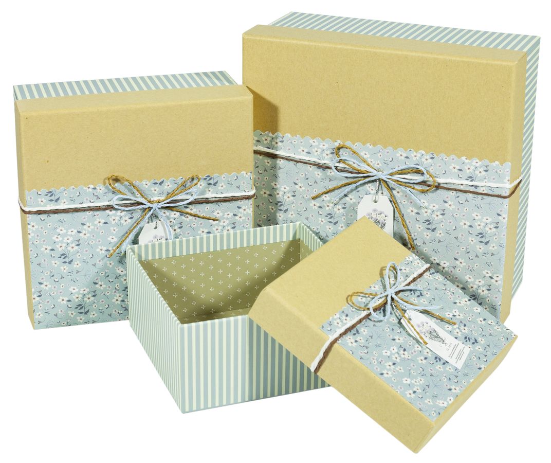 Коробки подарочные квадратная, в наборе -3шт., Unison, JKZ-32 (JKZ-32)