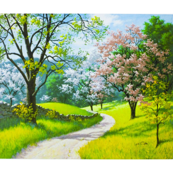 Картина по номерам 40 х 50см "Весенний пейзаж" Разноцветный Unison (9246EPH_B)