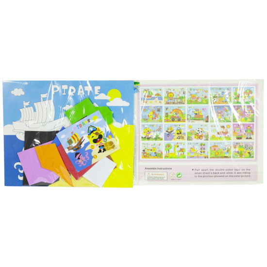 Набо для творчеста "Аппликация из фоамирана  3D" 21 х 26см Разноцветный Unison (1088-A)