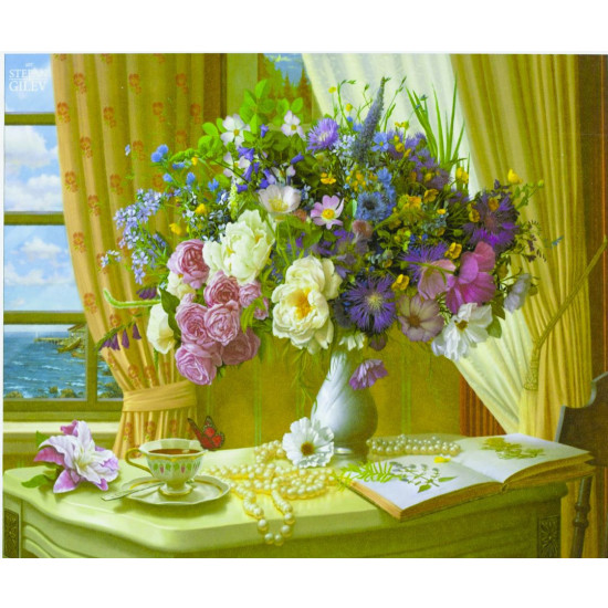 Картина по номерам "Натюрморт" 40*50см,крас.-акрил,кисть-3шт. (6121)