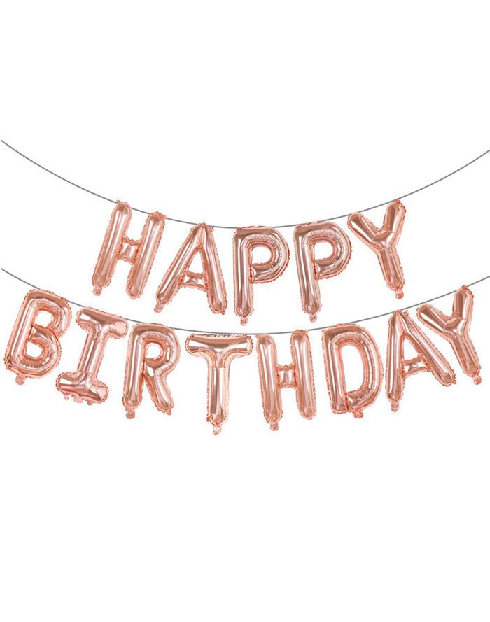 Набір з 13  кульок, Happy Birthday 40см,  золото Золотий Pelican (837101)
