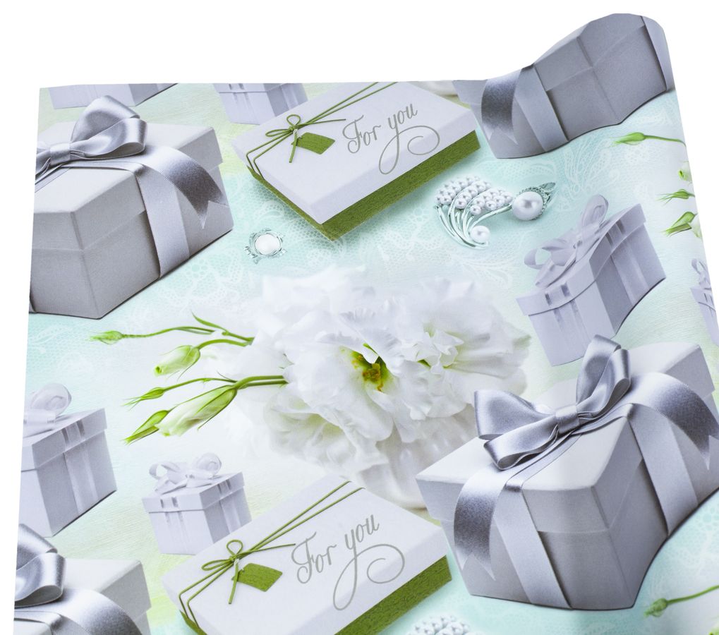 Бумага упаковочная мелованная 80г 10 листов  100 х 70см (PVM10-144)