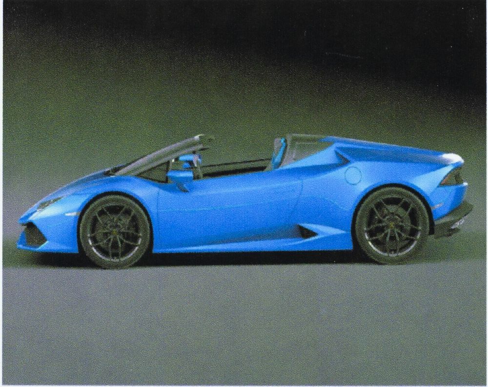 Алмазная мозаика по номерам  30*40см "Синяя машина" в рулоне (72340 GB)