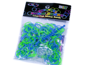 Зелено-синие резинки для плетения (Нт 116.3)