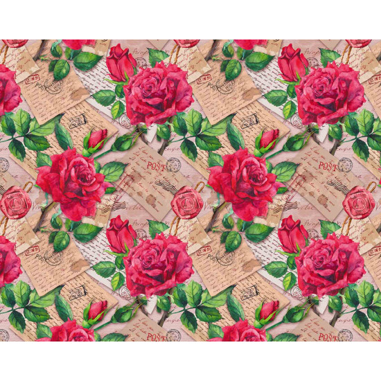 Бумага упаковочная мелованная 80г 10 листов  100 х 70см Разноцветный Unison (PVM10-222)