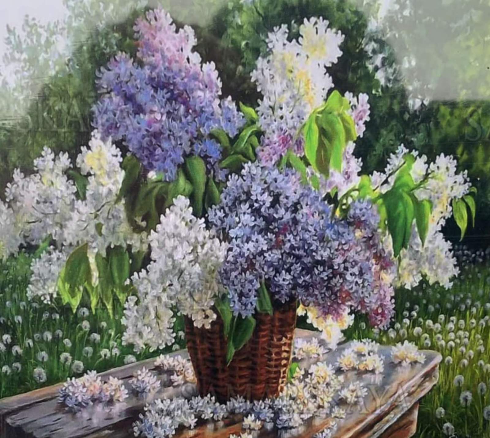 Картина по номерам 40 х 50см "Букет сирени" OPP Разноцветный Unison (6405EOTG_O)