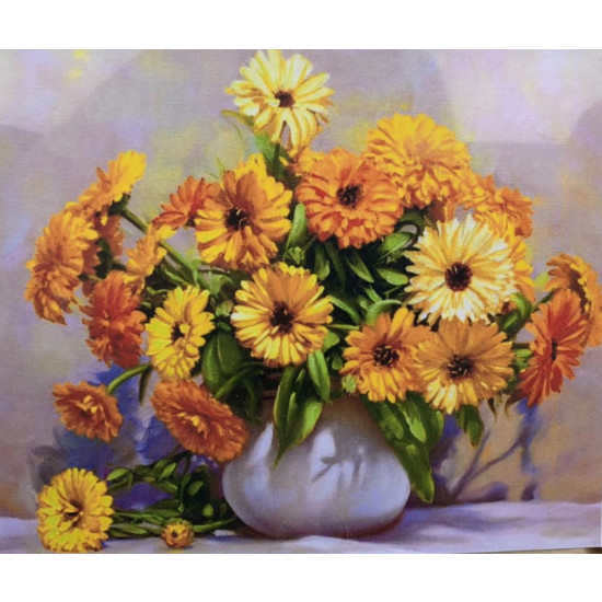 Картина по номерам "Астры" 40*50см, OPP , крас.-акрил,кисть-3шт. (3501RA_O)