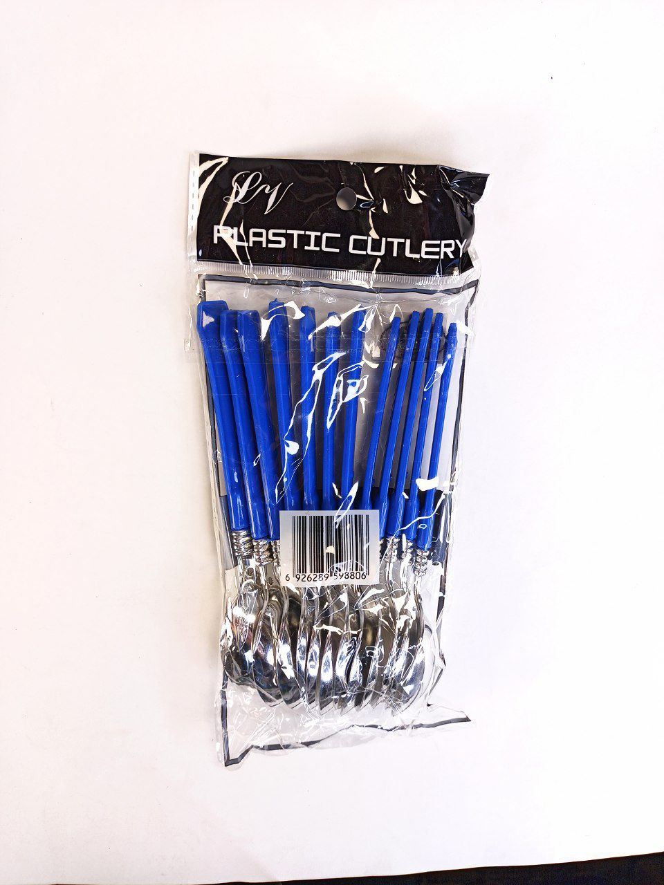 Ложки пластиковые, синие, 18см, 12шт/уп Синий Unison (7500-52)