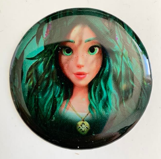 Наліпка кругла об'ємна 3D "Берегиня лісу» 35мм, 10шт/уп Зелений Unison (GF-5 -3D)