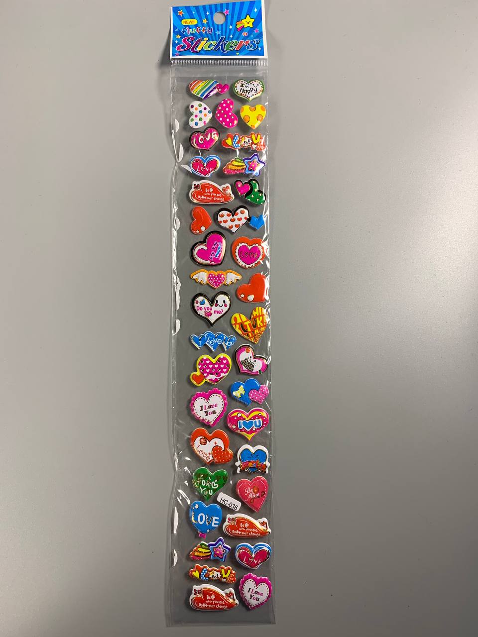 Наліпки 37 х 6см, 25шт/уп Різнокольоровий Unison (HC-36)