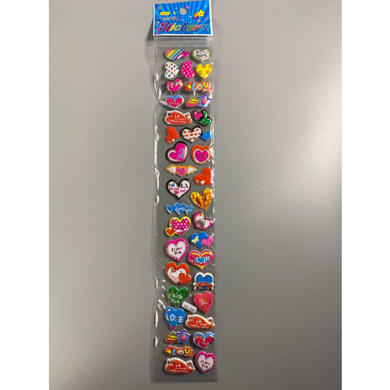 Наліпки 37 х 6см, 25шт/уп Різнокольоровий Unison (HC-36)