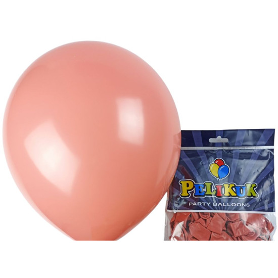 Кульки круглі Pelikuk 13' (33 см) пастель яскраво теракотовий, 50шт/уп Коричневий Pelikuk (1350C-127)
