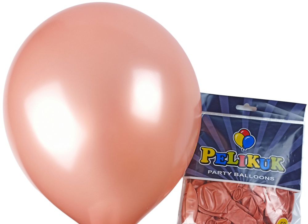 Кульки круглі Pelikuk 13' (33 см) перламутр оранжево коричневий, 50шт/уп Коричневий Pelikuk (1350C-214)