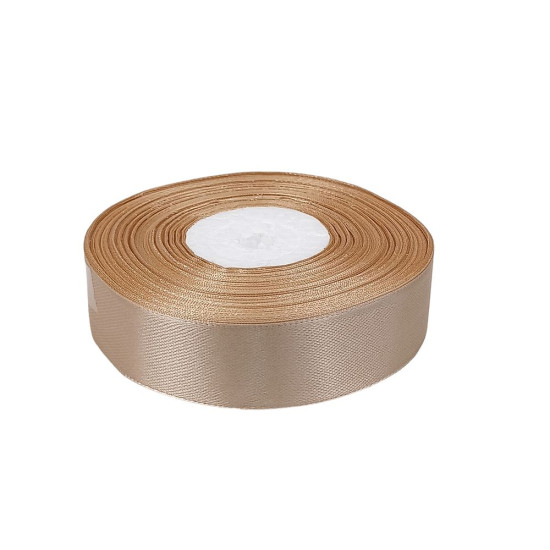 Атласна стрічка 2,5см x 33м Коричневий Marill (LA2533-71)