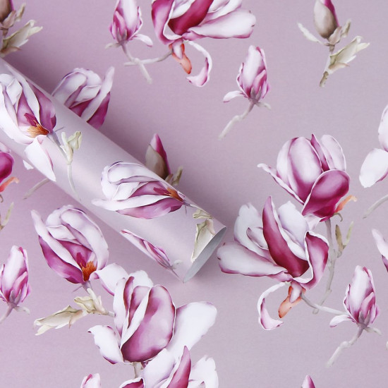 Папір для пакування подарунків 10 аркушів  100 х 70см 50г Рожевий Unison (PCZ10070-10-525)