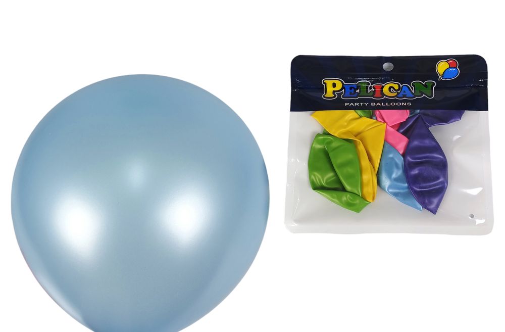 Кульки  Pelican 13' (33 см) перламутр мікс, 5шт/уп Різнокольоровий Pelican (1305С-201)